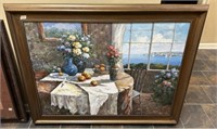 Framed Still Life Painting of Table