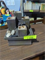 Rock & Turtle candle holder