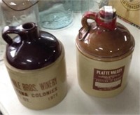 2 Stoneware jugs