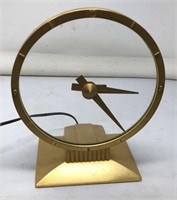 Jefferson Electric Co.  Clock Gold Colored Finish