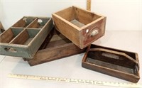 Wood crates, drawer & more