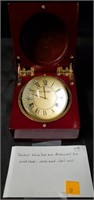 Danbury Glass Ball & Mahogany Box World Clock
