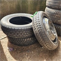 2- 14" Tires & 15" Spare Tires