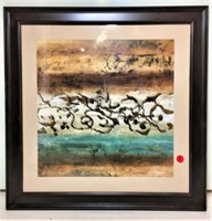 Norma Olson Abstract Art Print in Frame