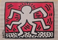 Keith Haring Handmade Drawing On Paper