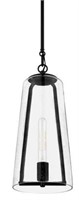 Desmond 60-watt 1-light Black Pendant