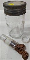 Older Crown Jar w/ 1948 Coins