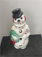 Vintage blow mold snowman