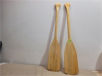 (2) Wooden Paddles 3ft