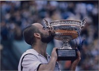 Tennis Autograph  Photo Andrre Agassi