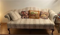 Queen Anne Camelback Sofa with Shell Carving and