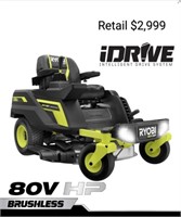 Ryobi 80v hp brushless 30 in riding mower