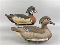 Marv Meyer Pair of Wood Duck Decoys, Richfield,