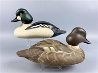 Marv Meyer Pair of Goldeneye Duck Decoys,