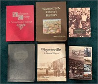 6 Washington Co. and Fayetteville History Books