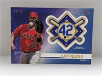 2018 Albert Pujols Topps Upd. Patch Blue /50