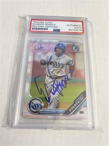 Franco Signed Trading Card PSA Authentic Auto