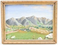 Original Mountain Landscape Painting Sgd Dortchie