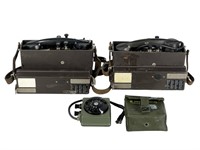 Vintage Swedish Army Military Field Telephones