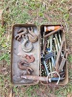 Metal toolbox and tools