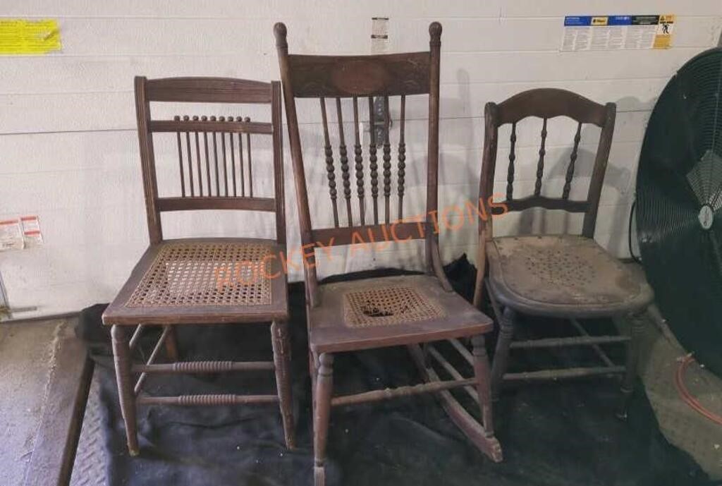 Antique chair lot