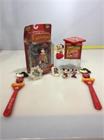 Mickey Mouse Bob Cratchit NIB, collectible tin,