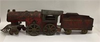 Red Steel Toy Train