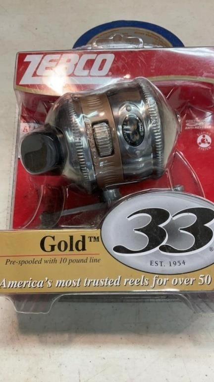 New Zebco Gold 33 reel