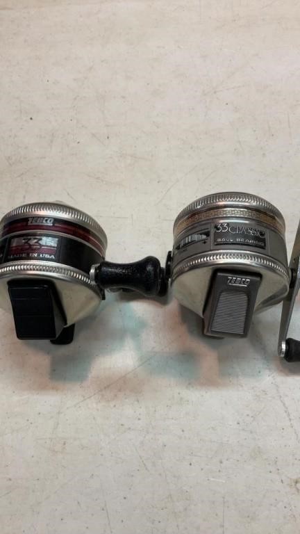 Two Zebco 33 reels