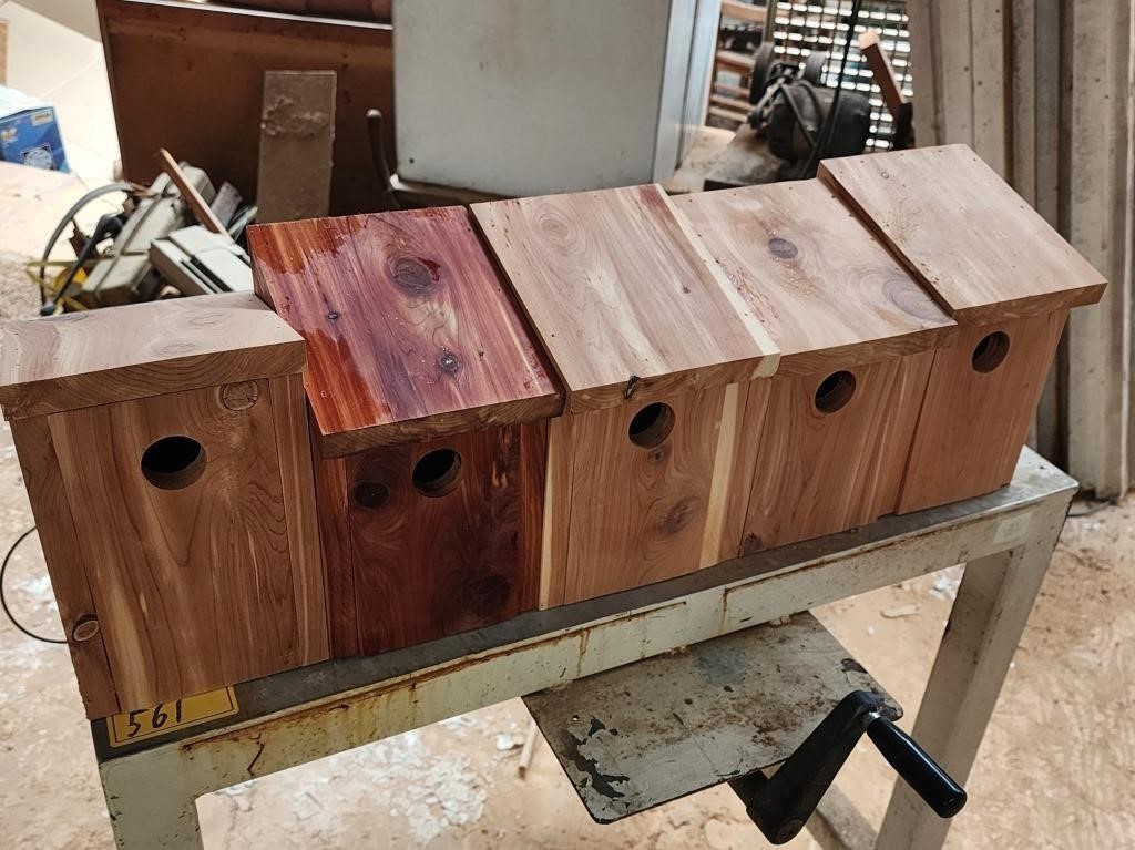 5 Handmade Cedar Martin Houses