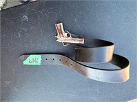 #2284 leather belt with buckle