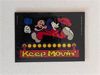 1982 Nintendo Donkey Kong Keep Movin Sticker Card