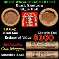 Lincoln Wheat Cent 1c Mixed Roll Orig Brandt McDon