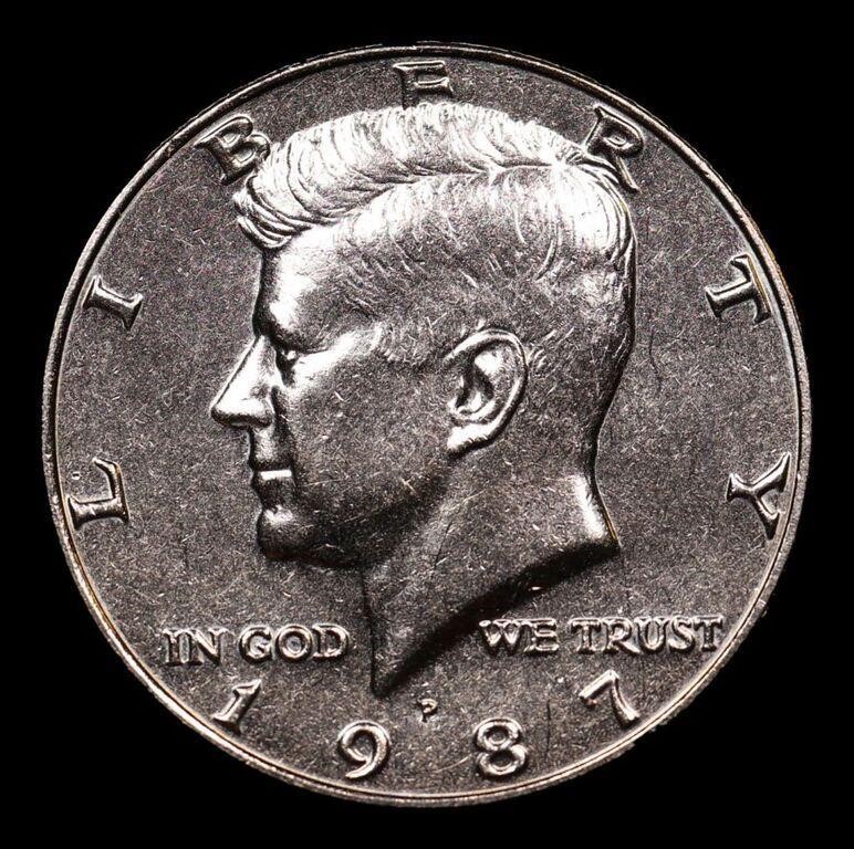 1987-p Kennedy Half Dollar 50c Grades GEM++ Unc