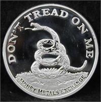 ROLL OF 20 UNC "DON'T TREAD ON ME" SILVER ROUNDS