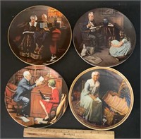 (4)NORMAN ROCKWELL COLLECTOR PLATES-ASSORTED