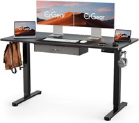 ErGear Desk  Adjustable  55x28  Black