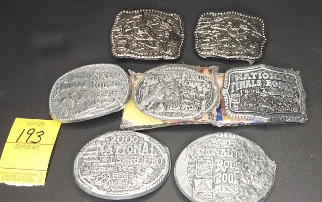 (7) NFR Hesston Youth Belt Buckels