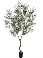 AfanD Artificial Tree Faux Olive Tree 8ft(92in,320
