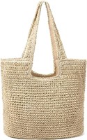SM4108  Gocvo Straw Beach Tote Bag, Women Handbags