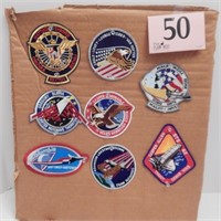 8 SPACE MISSION PATCHES