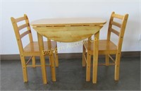 Wooden Drop Leaf Dinette Set