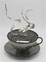 CURTIS JERE JAVA JR. STEAMING CUP OF COFFEE ART