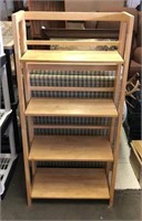 Collapsible Wooden Shelving Unit