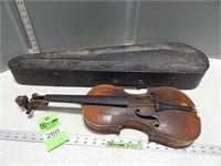 Violin with case; buyer to confirm condition