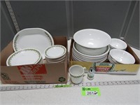 Corelle dinnerware with some serving pieces; buyer