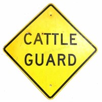 Cattle Guard Aluminum Traffic Sign