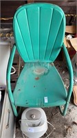 Metal Patio Chair Green