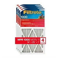 Filtrete 14x25x1 Air Filter  MPR 1000  4 Pack