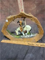 Indian on Horse Figure Décor
